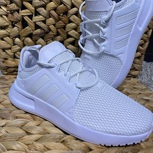 ADIDAS X_PLR Athletic Shoe - Big Kid - White Monochrome